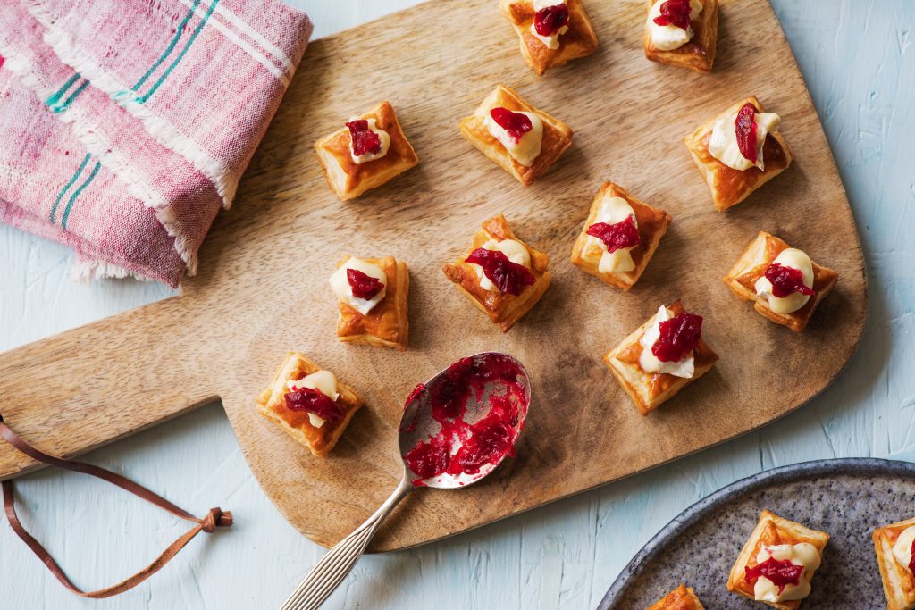 easy potluck recipes-cranberry-brie-bites-HelloFresh