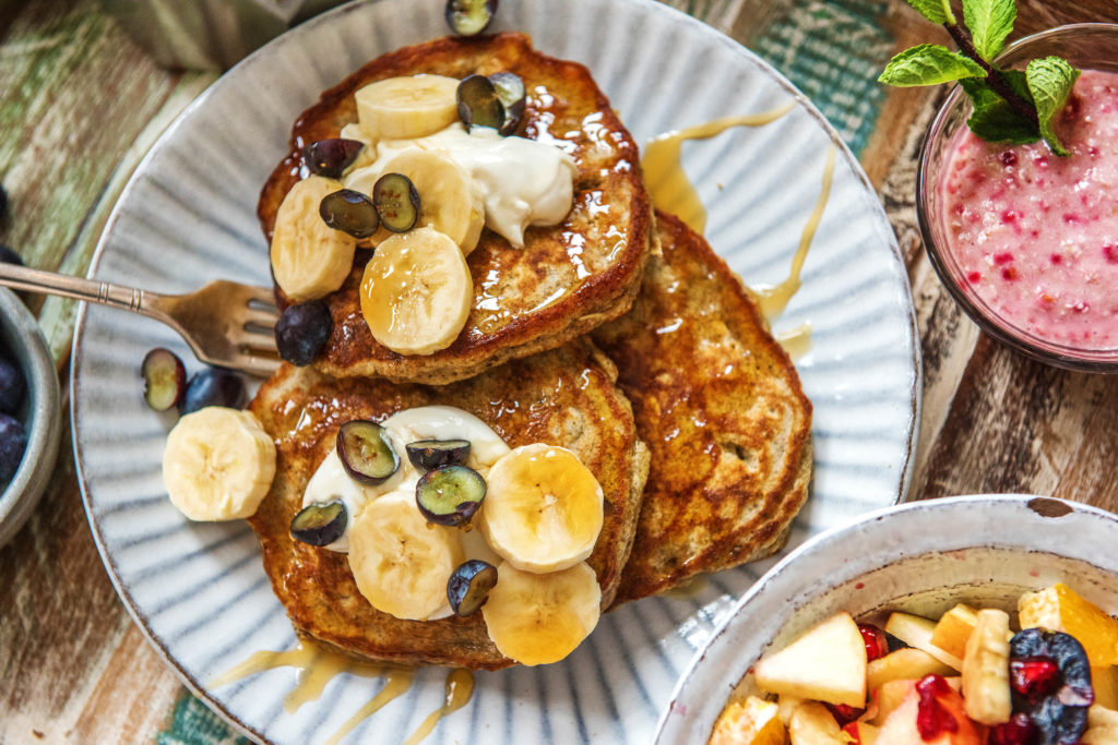 easy breakfast recipes-pancakes-almond-flour-HelloFresh