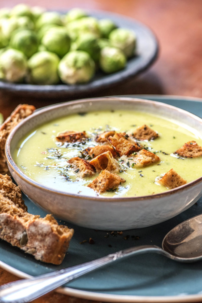 green foods-Brussels-sprouts-soup-HelloFresh
