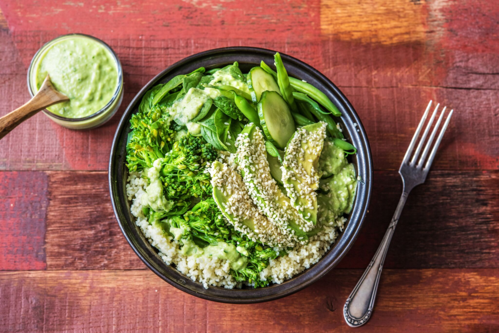 green foods-veggie-couscous-bowl-HelloFresh