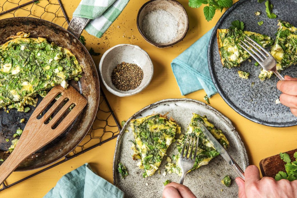 herb-asparagus-frittata-omelette-how to cook asparagus-recipe-HelloFresh