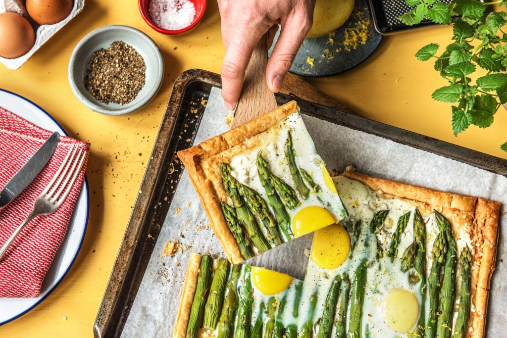 asparagus-goat-cheese-tart-recipe-HelloFresh-how to cook asparagus