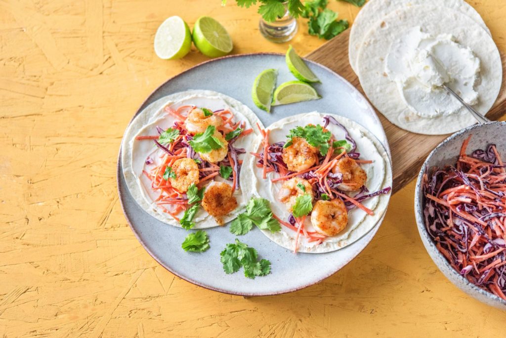cilantro recipes-cinco-de-mayo-reservation-in-HelloFresh-crispy-shrimp-tacos