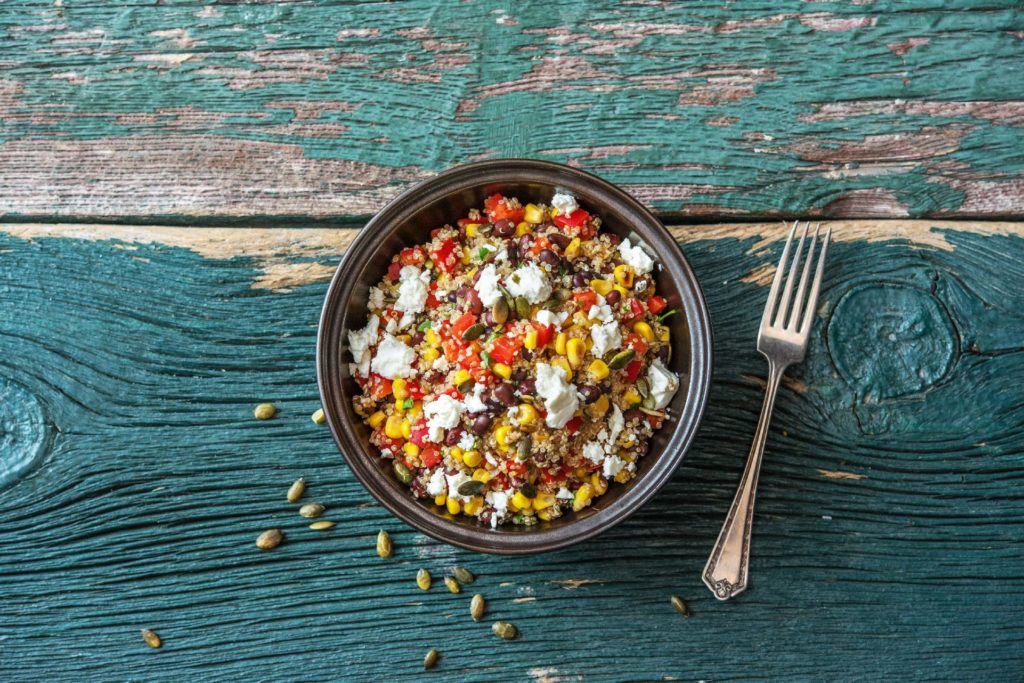 cilantro recipes-cinco-de-mayo-reservation-in-HelloFresh-quinoa-black-bean-bowl
