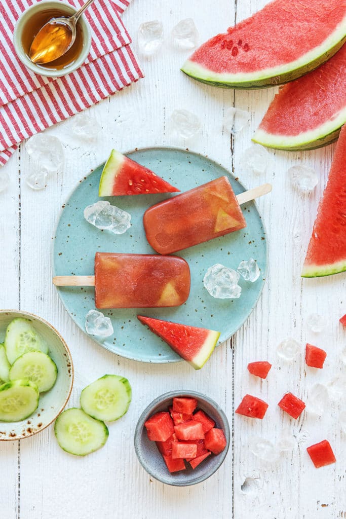 homemade popsicles-cucumber-watermelon-recipes-HelloFresh