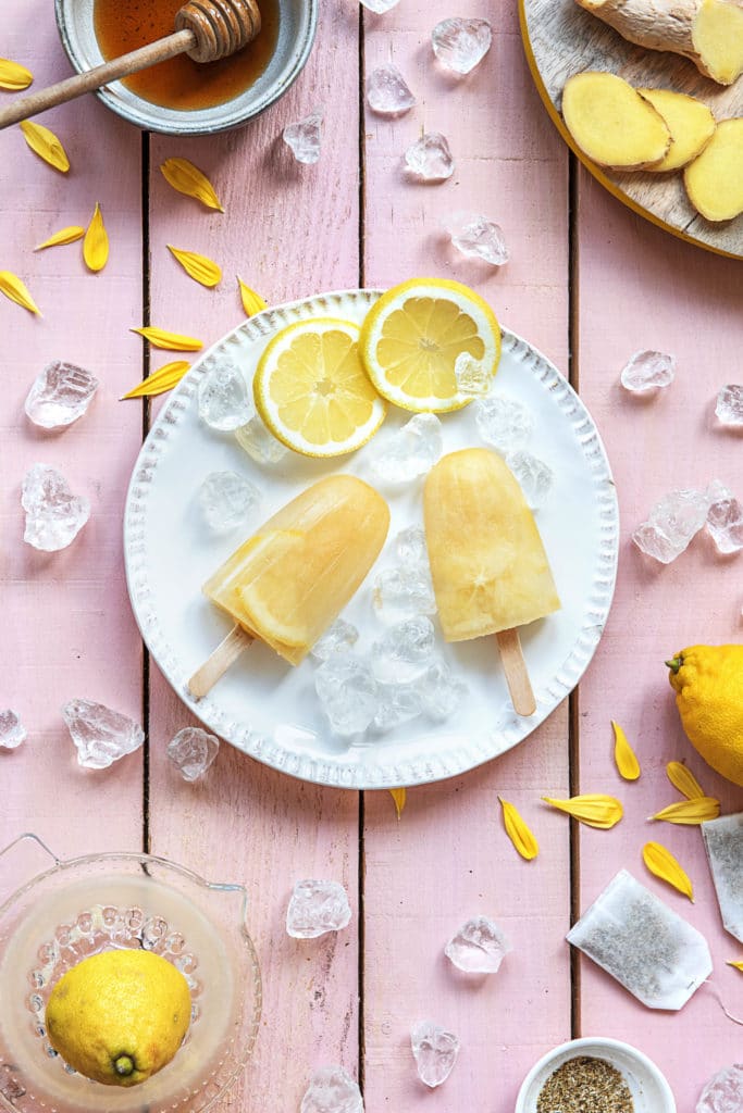 homemade popsicles-lemon-ginger-chamomile-recipes-HelloFresh