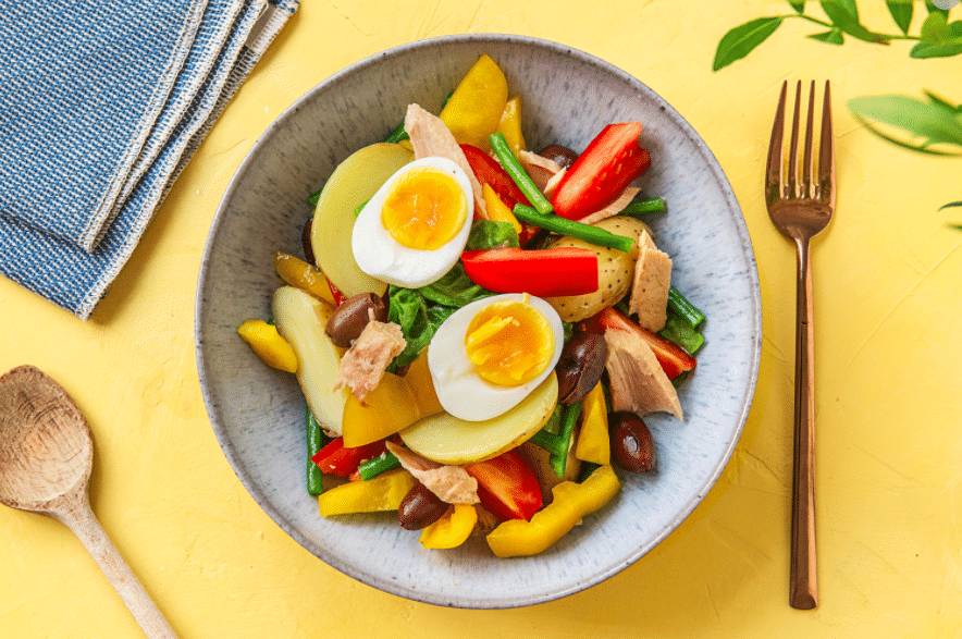 Perfect Boiled Egg-hard-boiled-nicoise-salad-HelloFresh