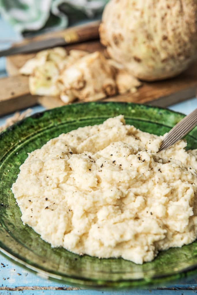 healthy mashed potatoes-veggie-mash-HelloFresh-recipe-celeriac