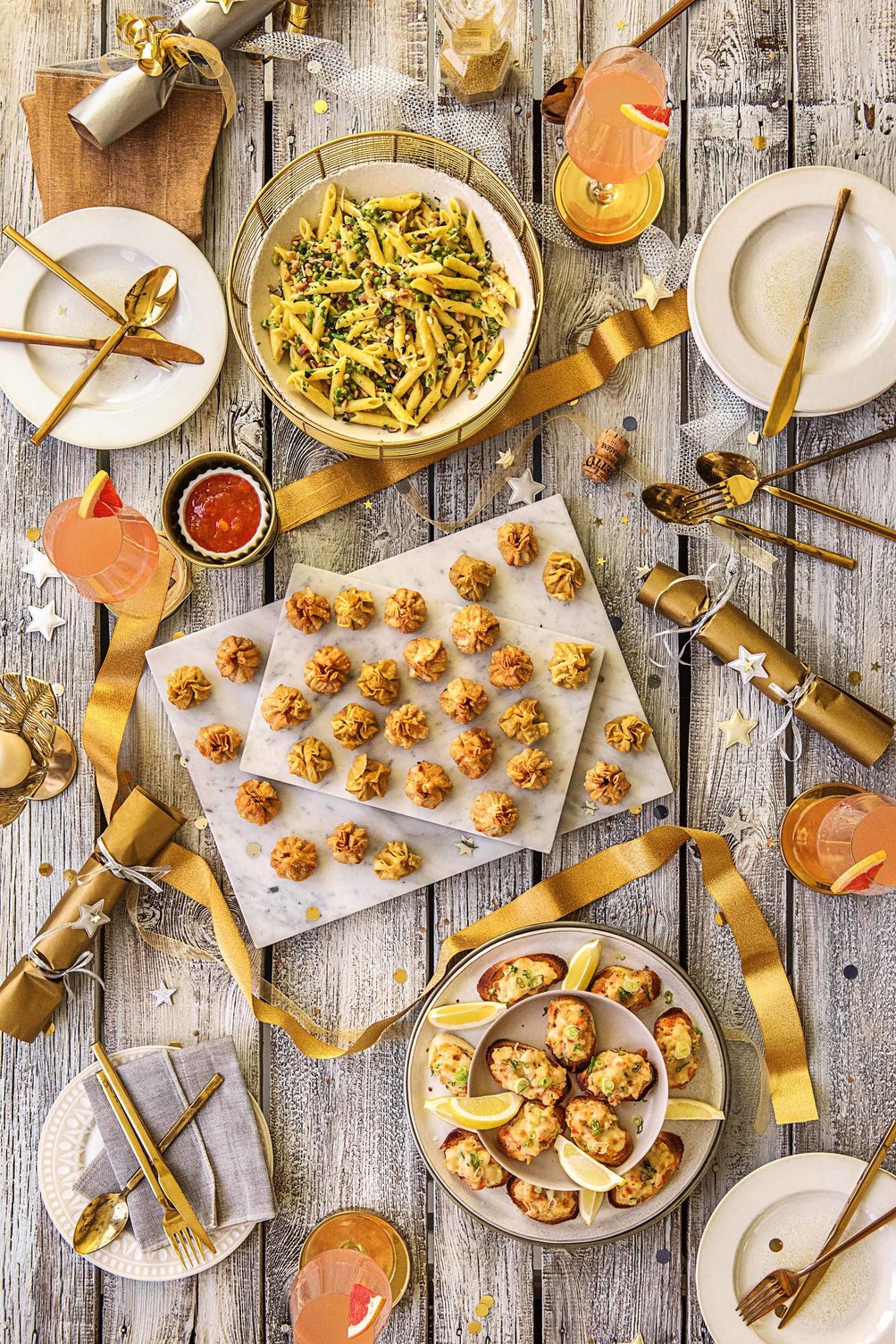 easy holiday appetizers-HelloFresh-table