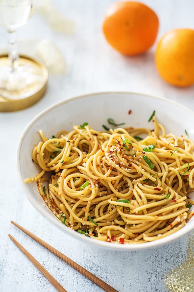 Lucky New Year's Recipes-Lucky Foods-HelloFresh-Noodles-Tangerines