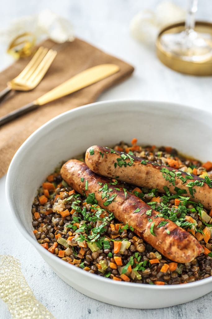 Lucky New Year's Recipes-Lucky Foods-HelloFresh-Lentils-Sausage