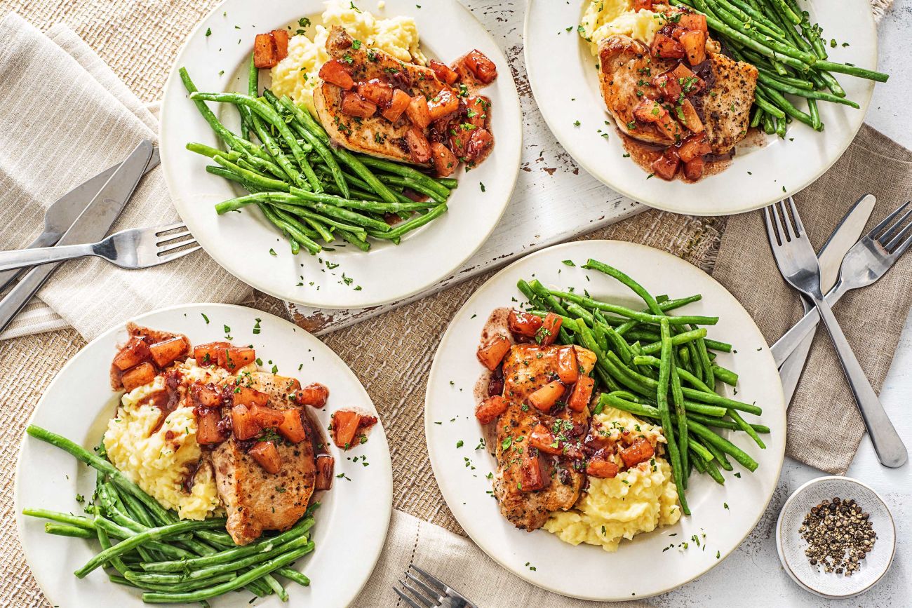 difference between jelly and jam-HelloFresh-pineapple pork chops