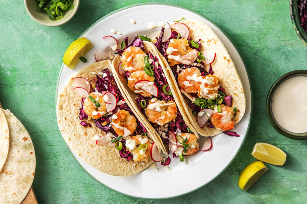 quick and easy recipes-20-minute-meals-HelloFresh-crispy-chipotle-shrimp-tacos