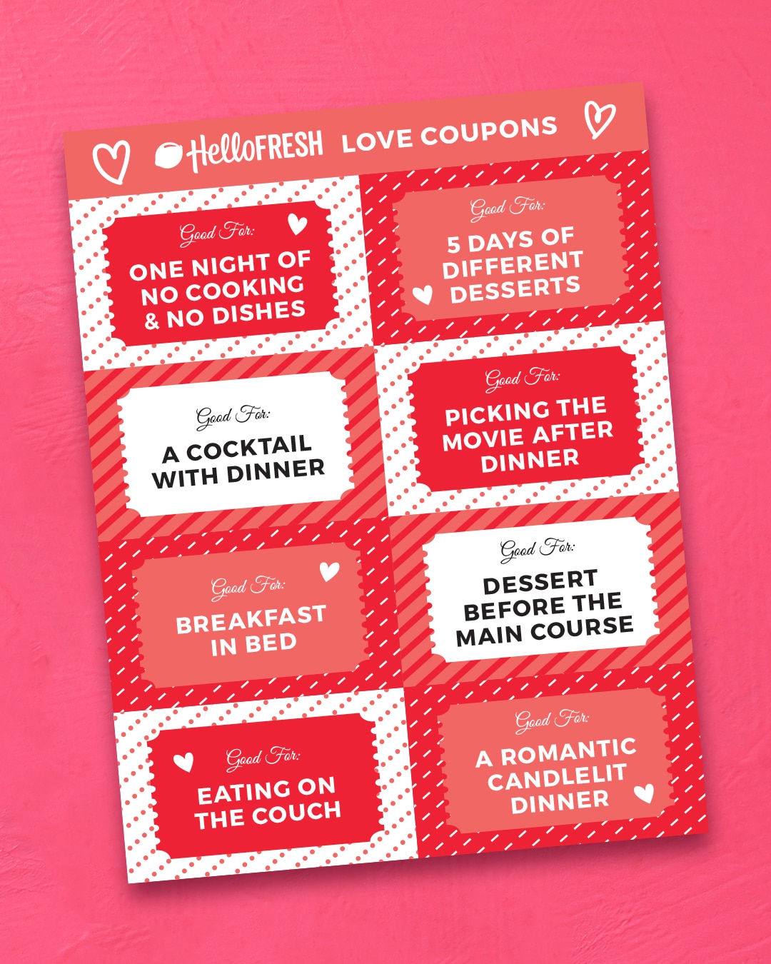 valentine's day love coupons
